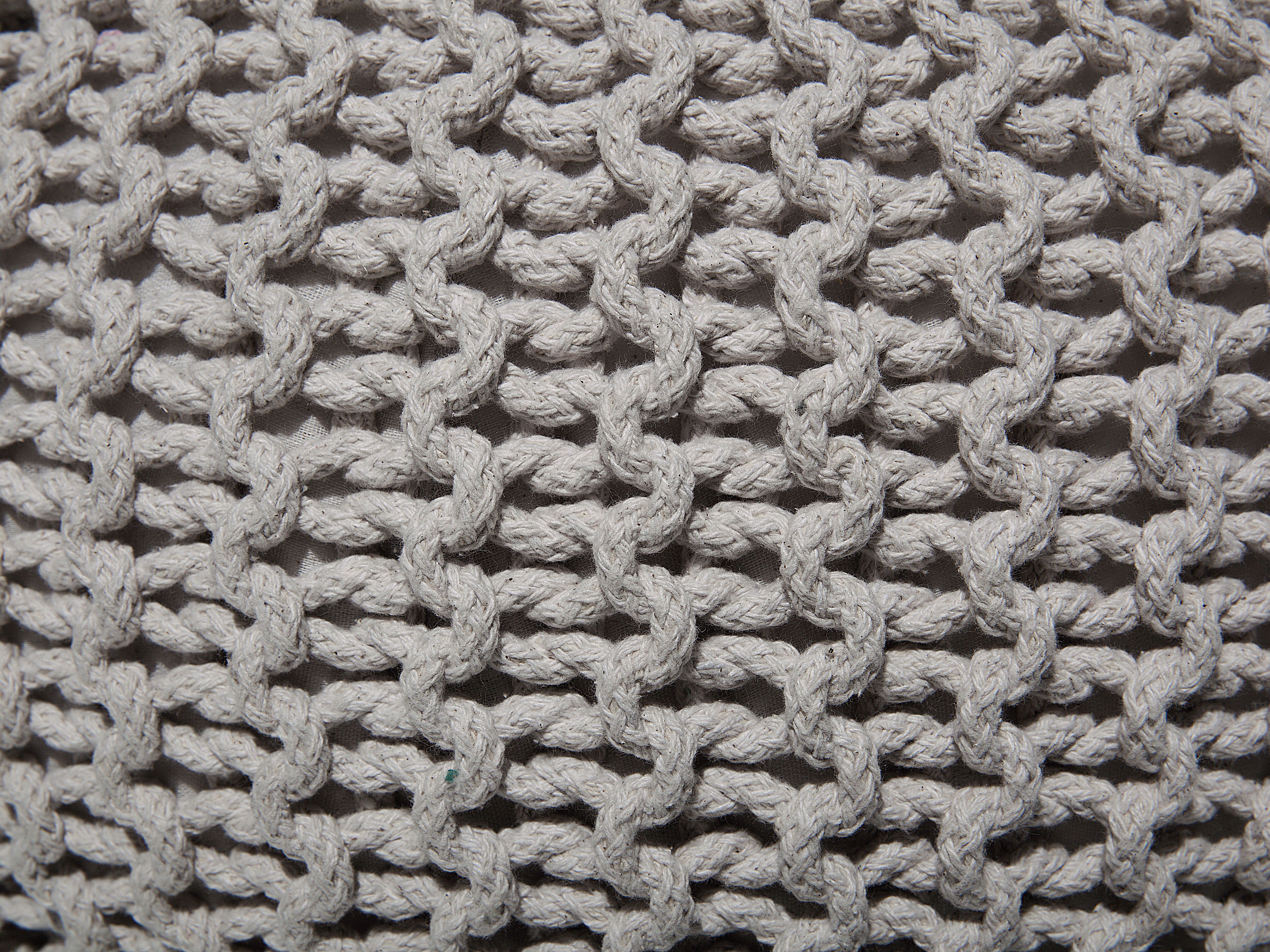 Puf 50 x 35 cm jasnoszary CONRAD