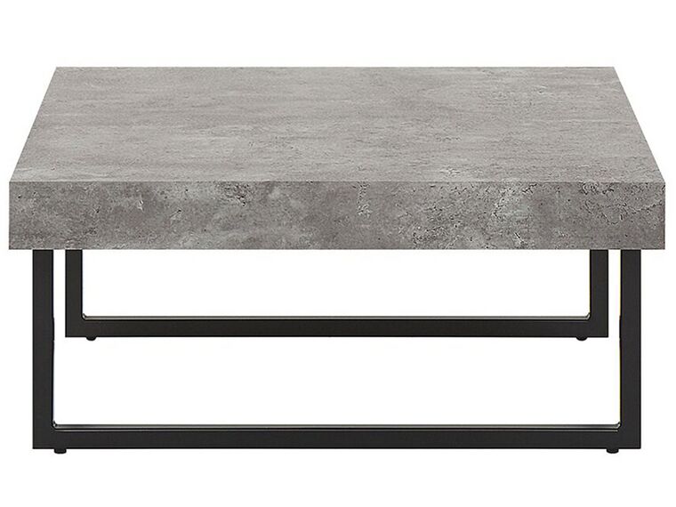 Coffee Table Concrete Effect with Black DELUZ Beliani.co.uk