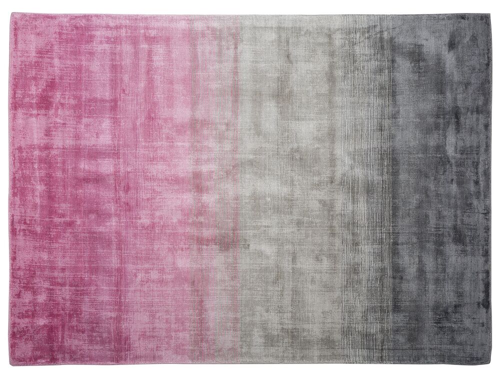 Nautisch Fondsen mooi zo Vloerkleed grijs/roze 160 x 230 cm ERCIS | ✓ Gratis Levering