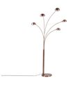 5 Light Metal Floor Lamp Copper FLINDERS_745094