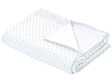 Capa de cobertor pesado em tecido branco 150 x 200 cm CALLISTO