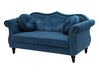 Velvet Sofa Set Navy Blue SKIEN_743315