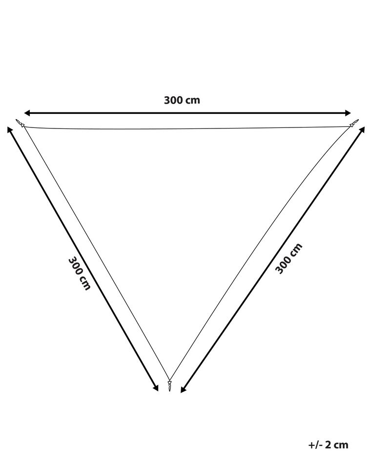 Dreieckiges Sonnensegel – 30,5 X 30,5 X 30,5 Cm, Dunkelgrau, UV-beständig (95% Blockierung), Aus 180 G/m² Polyethylen