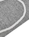 Outdoor Teppich grau 140 x 200 cm abstraktes Muster Kurzflor YAVU_852527