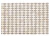 Kožený koberec 160 x 230 cm béžová/hnedá SESLICE_851120