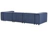 Sofa modułowa 3-osobowa sztruksowa niebieska APRICA_909224