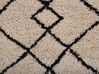 Béžový koberec s černým vzorem 140 x 200 cm HAVSA_747556