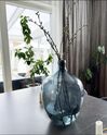 Dekoratívna sklenená váza 39 cm modrá ROTI_859612