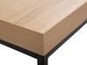 Table appoint bois clair et noire DELANO_756728