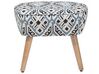 Fabric Armchair with Footstool Multicolour TUMBA_689958