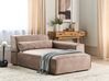 Left Hand Fabric Chaise Lounge Brown HELLNAR_912181