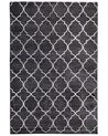 Tappeto viscosa grigio scuro e argento 160 x 230 cm YELKI_762498