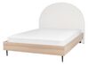 Čalúnená posteľ 140 x 200 cm biela MILLAY_863280