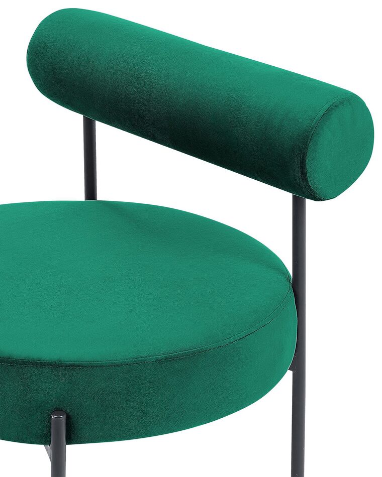 Velvet Accent Chair Emerald Green ALPHA Beliani.co.uk