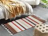 Cotton Area Rug 80 x 150 cm Brown and Beige HISARLI_836818