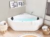 Whirlpool Corner Bath with LED 1400 x 1400 mm White MEVES_707765