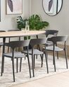Set of 8 Dining Chairs Grey GUBBIO _862357