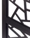 Wooden Folding 4 Panel Room Divider 170 x 163 cm Black PIANLARGO_874017