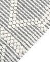 Teppich Wolle beige / grau 200 x 300 cm geometrisches Muster SOLHAN_855618