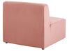 Module fauteuil en velours côtelé rose pour canapé LEMVIG_794503