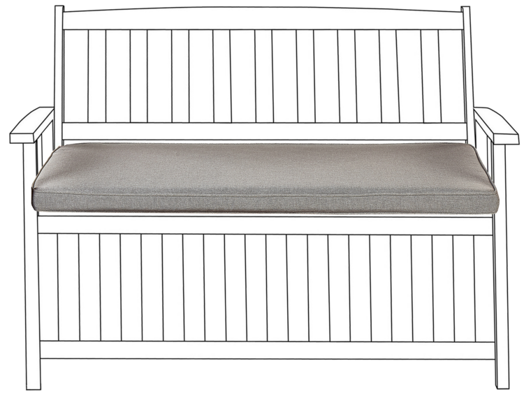 Sedací polštář na lavičku 108 x 45 cm šedý SOVANA_842499