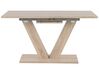 Rozkladací jedálenský stôl 140/180 x 90 cm svetlé drevo LIXA_729294