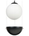 Lampe suspension en verre noire TOBINS_873276