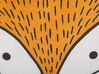 Conjunto de 2 almofadas decorativas em forma de raposa laranja 50 x 40 cm VADODARA_801059