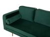 Left Hand Velvet Chaise Lounge Emerald Green MIRAMAS_739202