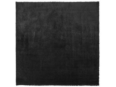Vloerkleed polyester zwart 200 x 200 cm EVREN