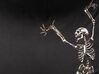 Sierkussen fluweel zwart skelet 45 x 45 cm MEDVES_830159