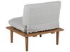 4 Seater Acacia Wood Garden Sofa Set Grey FRASCATI_718984