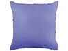 Set of 2 Tufted Cotton Cushions 45 x 45 cm Violet RHOEO_840122