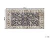 Teppich mehrfarbig orientalisches Muster 80 x 150 cm Kurzflor PELITLI_817498