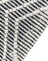 Teppich Wolle grau / weiß 160 x 230 cm Fransen Kurzflor TOPRAKKALE_856532