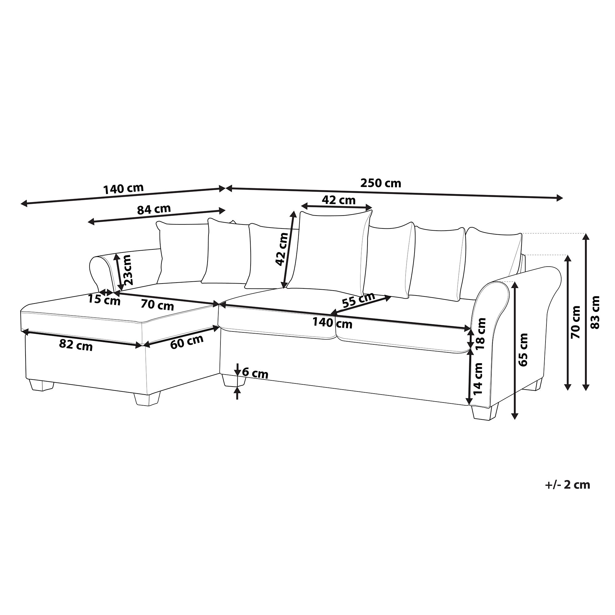 Narożnik prawostronny ciemnoczerwony VIKNA