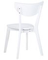 Set of 2 Wooden Dining Chairs White ROXBY_792016