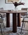 Table de salle à manger ronde ⌀ 120 cm bois foncé ORIN_887498