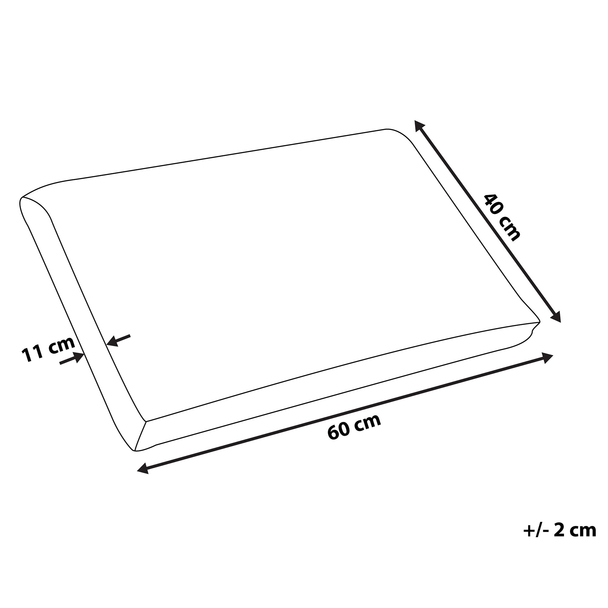 Poduszka żelowa memory foam 60 x 40 cm EMIN