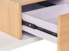 TV Stand White and Light Wood KNOX_832861