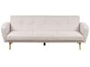 3 Seater Fabric Sofa Bed Beige FLORLI_905832