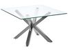 Prosklený kávový stolek stříbrný STARLIGHT_798467
