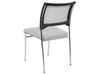 Conjunto de 4 cadeiras de conferência em plástico cinzento SEDALIA_902593