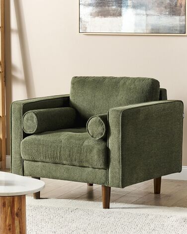 Fabric Armchair Green NURMO