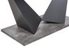 Rozkladací jedálenský stôl s betónovým vzhľadom 160/200 x 90 cm sivá/čierna ALCANTRA_872211