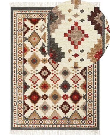 Tappeto kilim lana multicolore 200 x 300 cm GHUKASAVAN