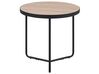 Set of 2 Coffee Tables Light Wood with Black MELODY Small and Medium_745191