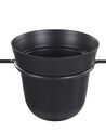 Vasos para plantas suspensos em metal preto 18 x 12 x 62 cm AGIOS_804789