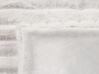 Manta de poliéster blanco crema 180 x 220 cm ABTEH_812590