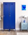 Metal Storage Cabinet Navy Blue FROME_843966